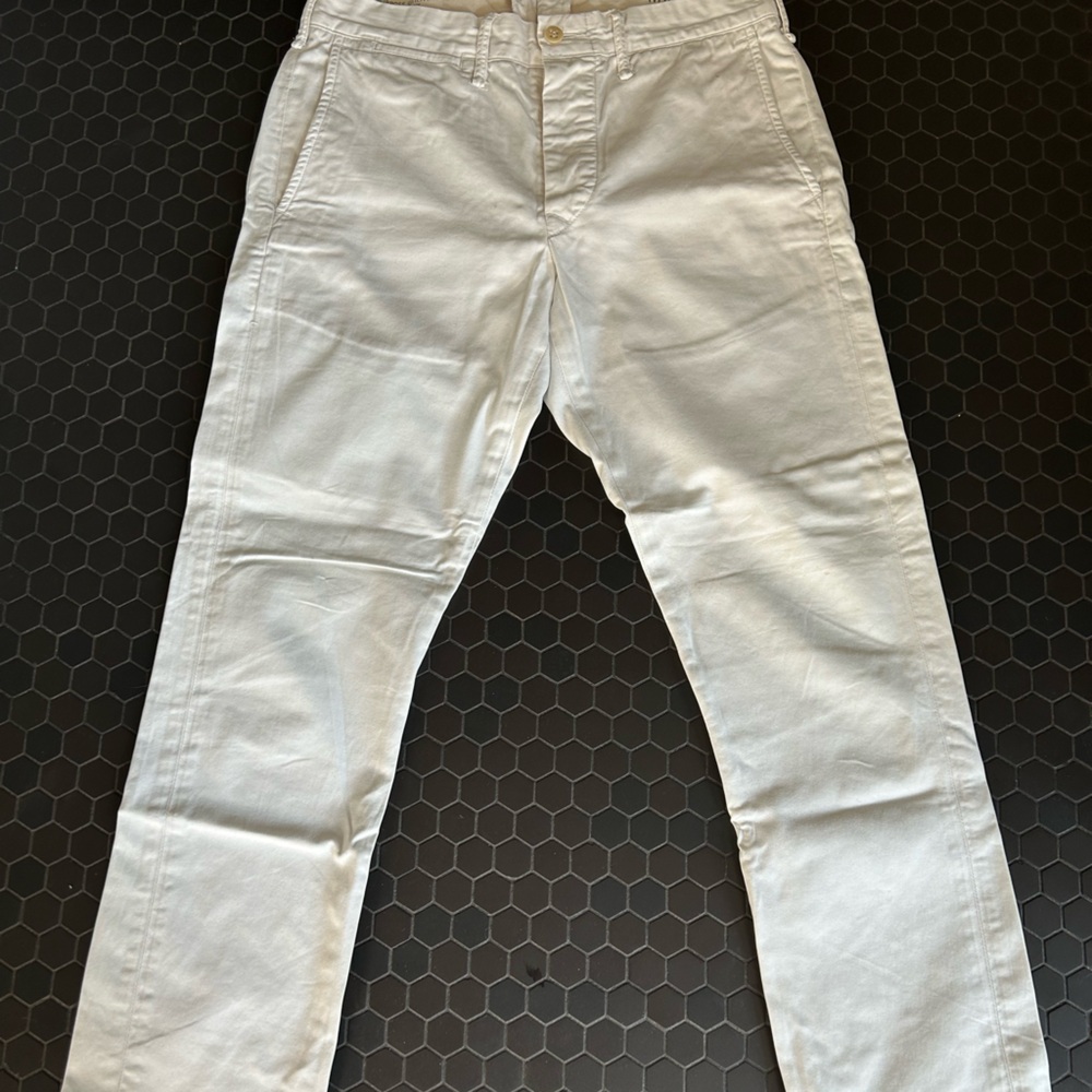 RRL White Field Chino Pant - Picture 3 of 8